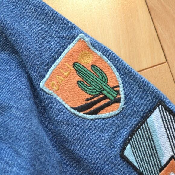 Topshop Road Trip Trucker Denim Jean Jacket - Picture 3 of 8